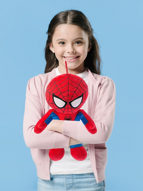 

Dimpy Stuff Unisex Kids Red & Blue Spiderman Stuffed Soft Toy