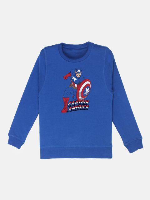 

Kids Ville Boys Blue & Red Printed Sweatshirt