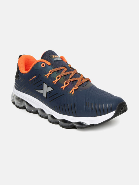 

Xtep Men Navy Blue & Orange Air Mega Running Shoes