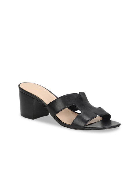 

ALDO Women Black Solid Leather Sandals