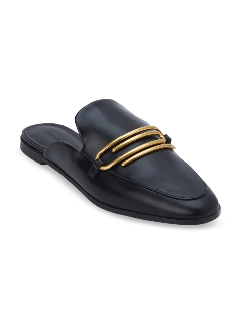 

CHARLES & KEITH Women Black Embellished Mules