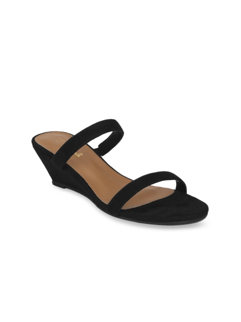 

Truffle Collection Women Black Solid Wedges