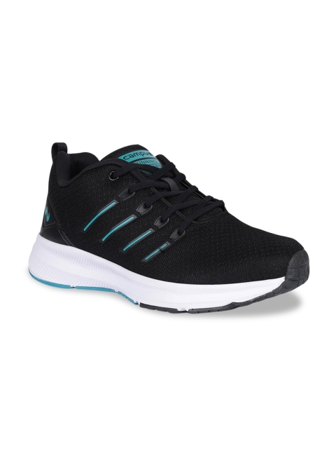 

Campus Men Black & Turquoise Blue Mesh Running Shoes