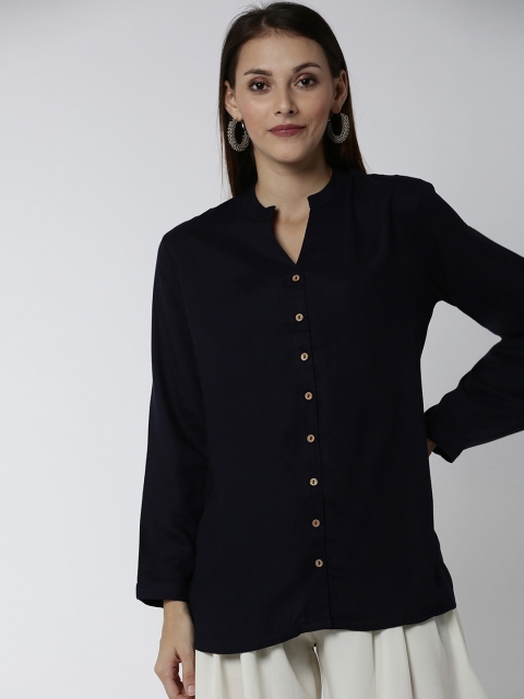 

Soch Black Printed Pure Cotton Tunic