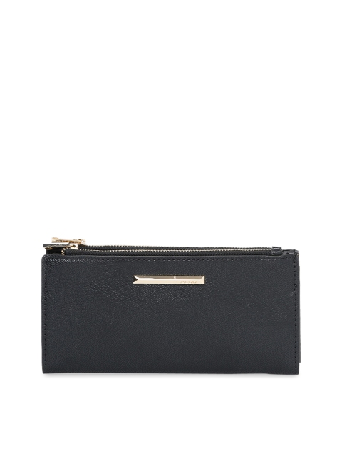 

ALDO Women Black Solid Two Fold Wallet