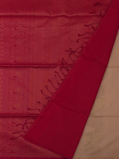 

Pothys Grey & Maroon Silk Cotton Woven Design Saree