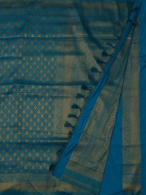 

Pothys Blue & Gold-Coloured Art Silk Woven Design Saree