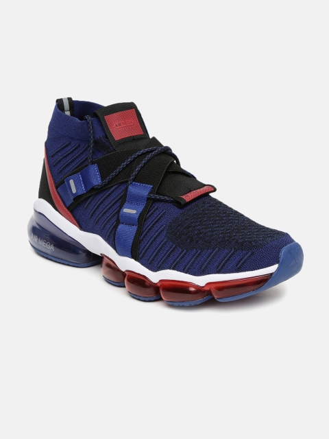 

Xtep Men Blue Textile Mid-Top Running Shoes