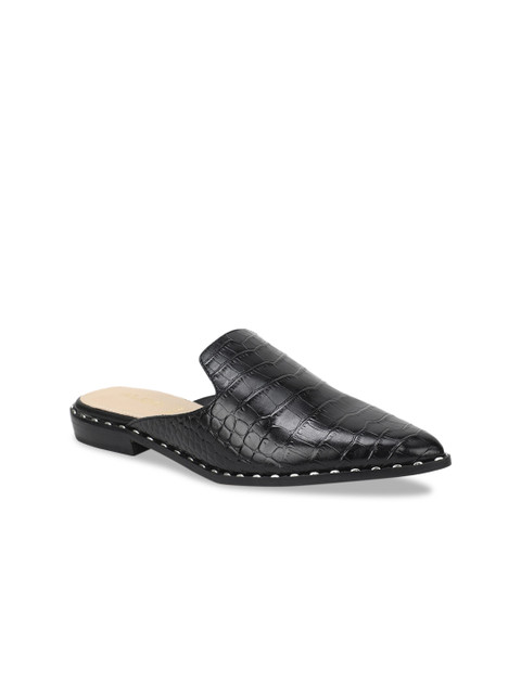 

ALDO Women Black Solid Leather Mules