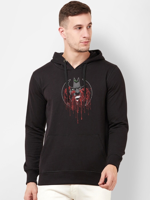 

Free Authority Men Black Joker Printed Hooded Sweatshirt