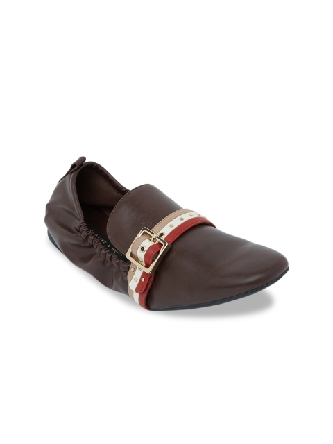 

CHARLES & KEITH Women Brown Loafers