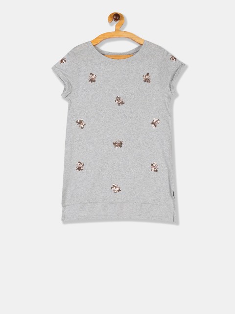 

GAP Girls Grey Sequin Print T-Shirt
