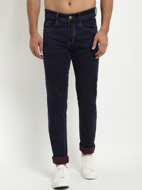 

COBB Men Navy Blue & Navy Blue Slim Fit Mid-Rise Clean Look Jeans