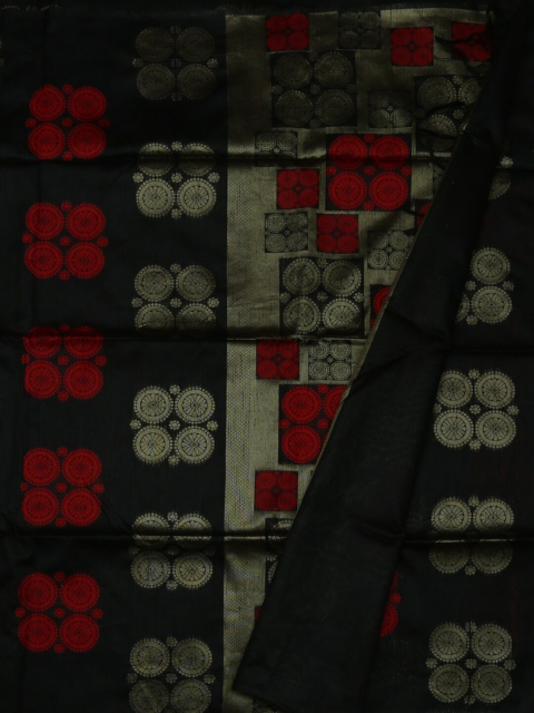 

Pothys Black & Green Art Silk Woven Design Saree