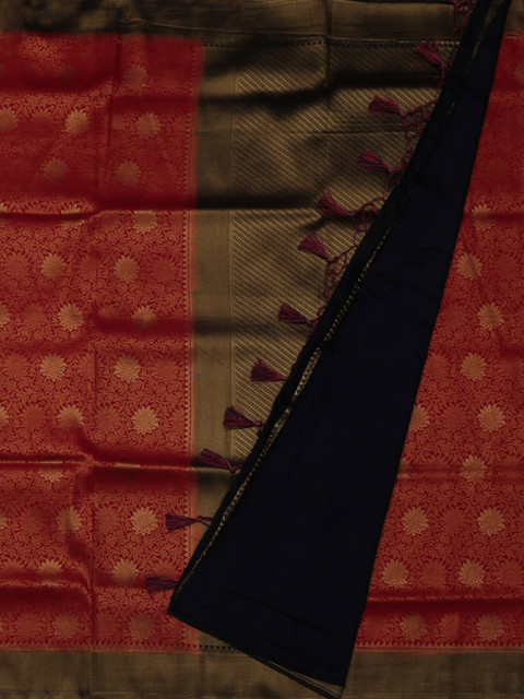 

Pothys Red & Gold-Coloured Art Silk Woven Design Saree