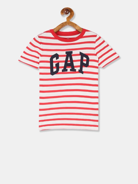 

GAP Boys Red Stripe Logo T-Shirt