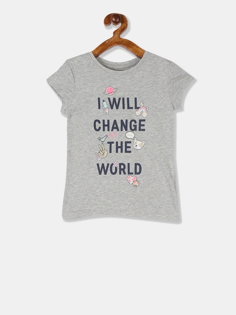 

GAP Girls Grey Short Sleeve Graphic T-Shirt