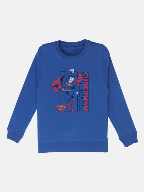 

Kids Ville Boys Blue Printed Sweatshirt