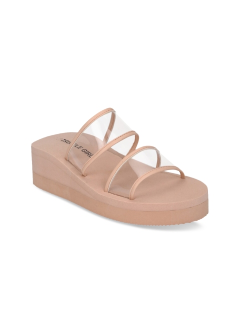 

Truffle Collection Women Beige Solid Wedges