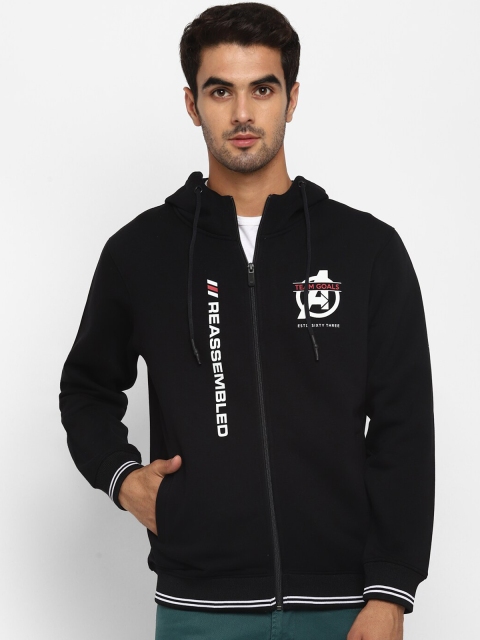 

Octave Men Black Avengers Printed Hooded Sweatshirt