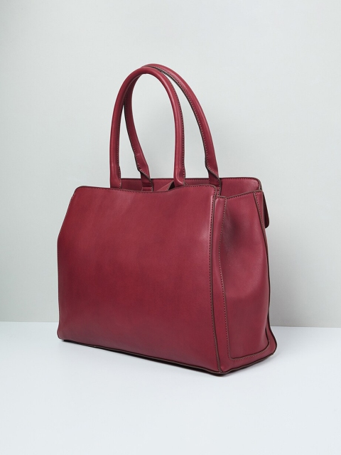 

max Maroon Solid Handheld Bag
