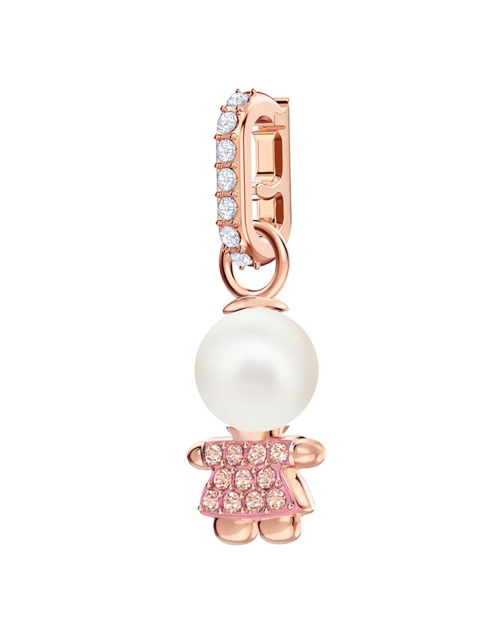

SWAROVSKI Rose-Gold Plated & Pink Remix Collection Girl Charm