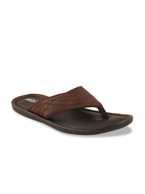 

ID Men Brown Solid Slip-On Sandals