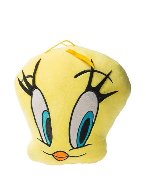 

Dimpy Stuff Kids Yellow & White Cartoon Character Tweety Face Stuffed Soft Plush Toy