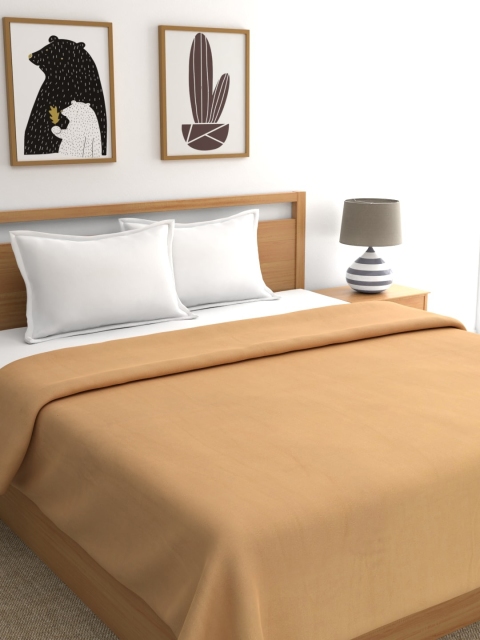 

A Homes Grace Beige Solid Mild Winter 300 GSM Double Bed Blanket