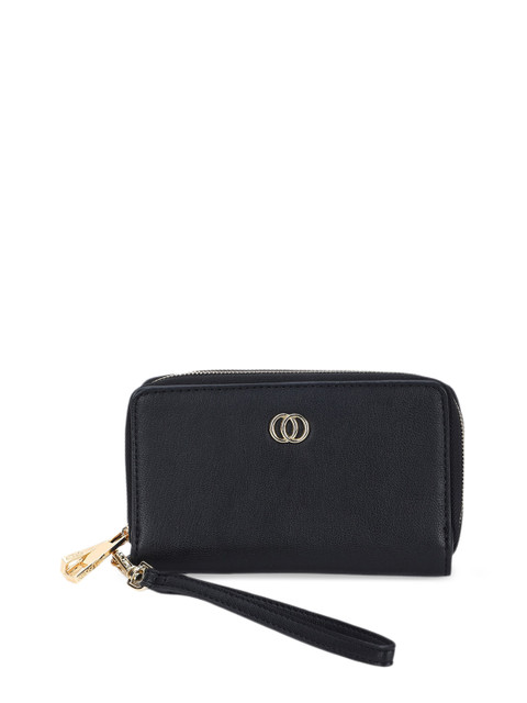 

ALDO Women Black Solid Zip Around Wallet