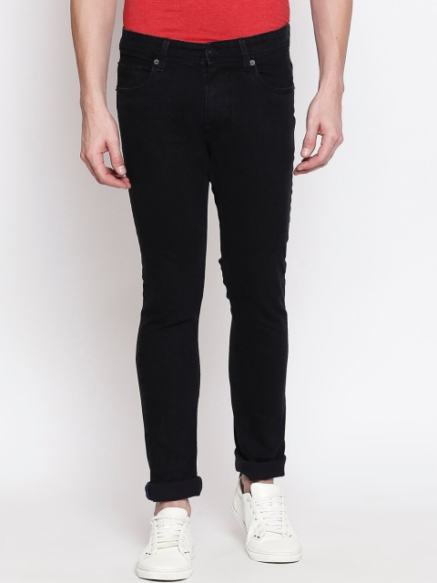 

Basics Men Black Super Skinny Fit Low-Rise Clean Look Stretchable Jeans
