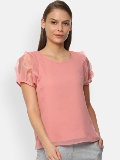

Van Heusen Woman Women Pink Solid Top