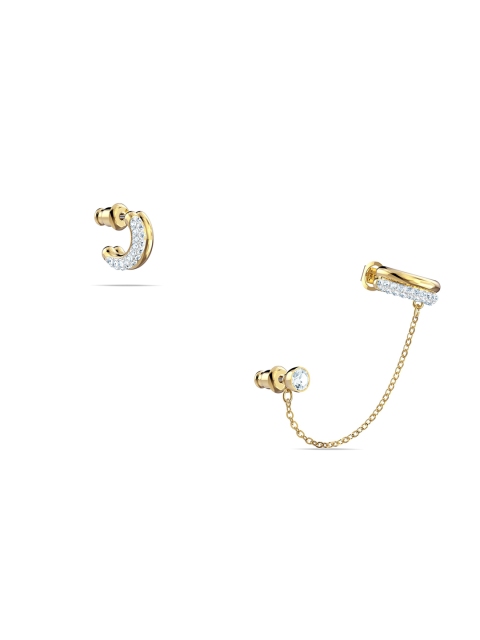 

SWAROVSKI Gold-Toned Time Pierced Earring Cuff