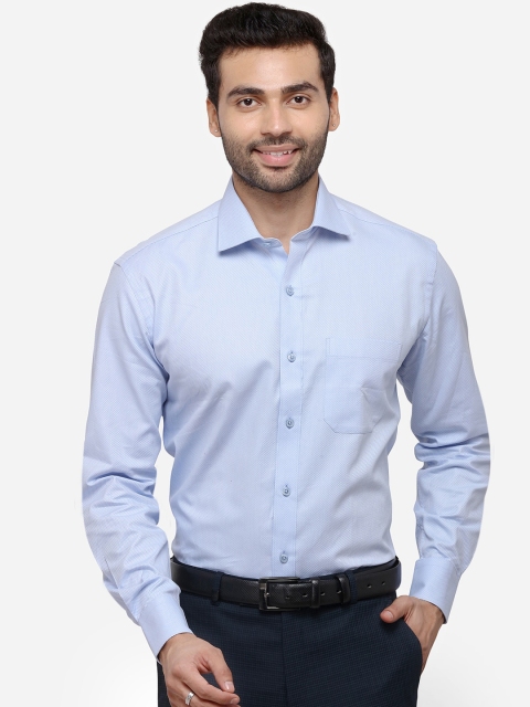 

JADE BLUE Men Blue Regular Fit Solid Formal Shirt