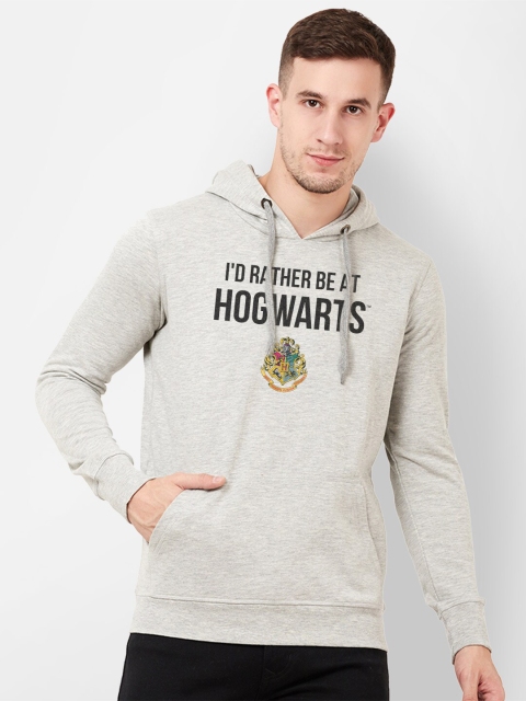 

Free Authority Men Grey Harry Potter Printed Hooded Sweatshirt