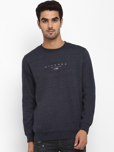 

Octave Men Grey Solid Sweatshirt