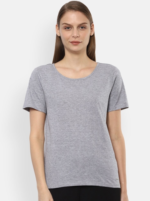 

Van Heusen Woman Grey Solid Top