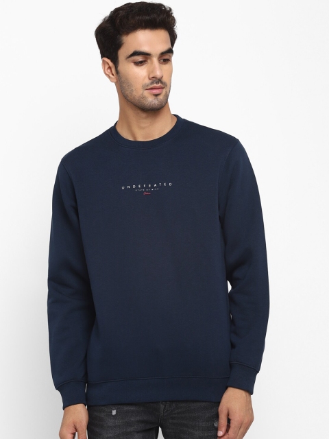 

Octave Men Blue Solid Sweatshirt