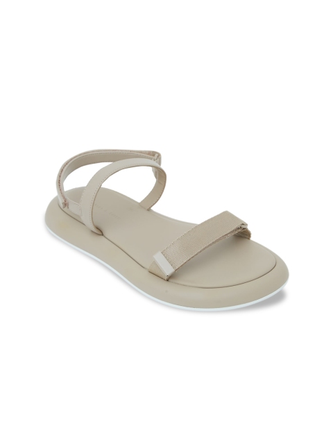 

CHARLES & KEITH Women Beige Solid Fabric Flats