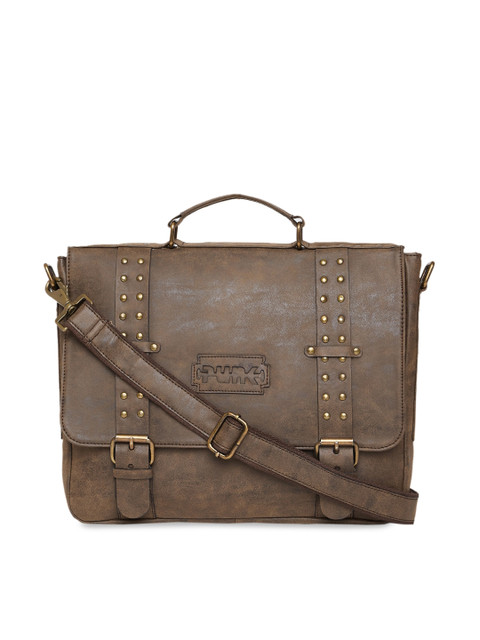 

PUNK Men Brown Solid Messenger Bag