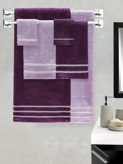 

Trident Pack of 6 Purple Solid Towels