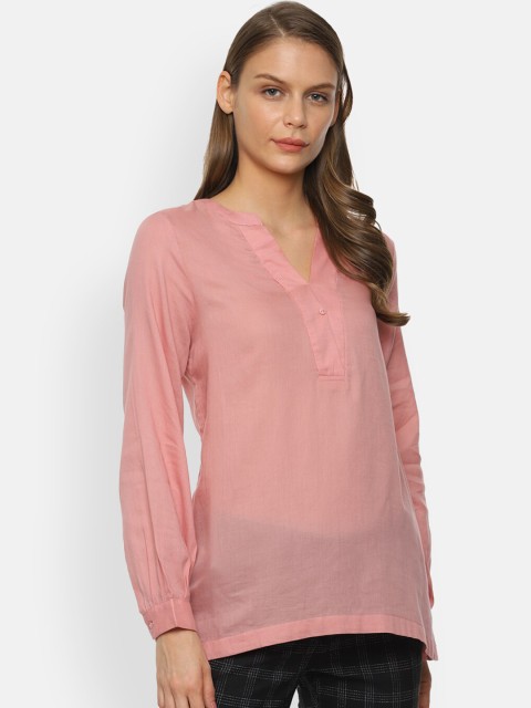 

Van Heusen Woman Pink Solid Top