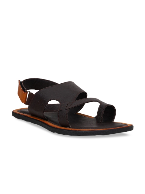 

Bata Men Black & Brown Comfort Sandals