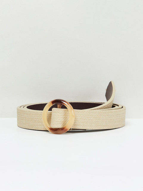 

max Women Beige Solid Belt