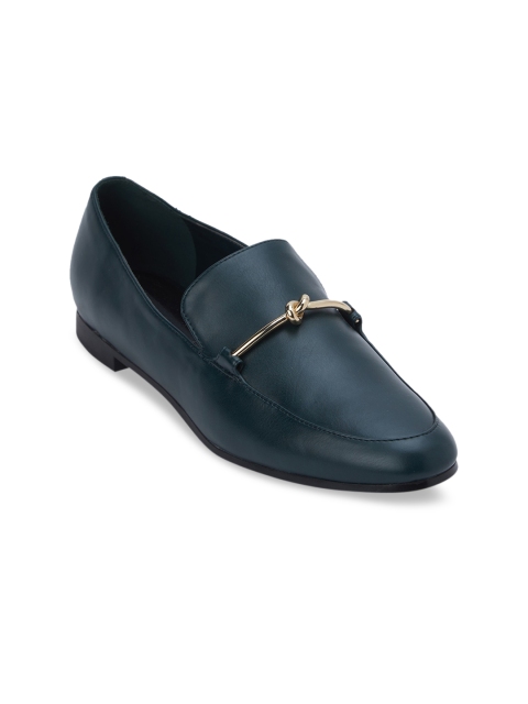 

CHARLES & KEITH Women Green Loafers