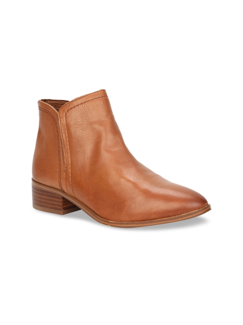 

ALDO Women Brown Solid Heeled Boots