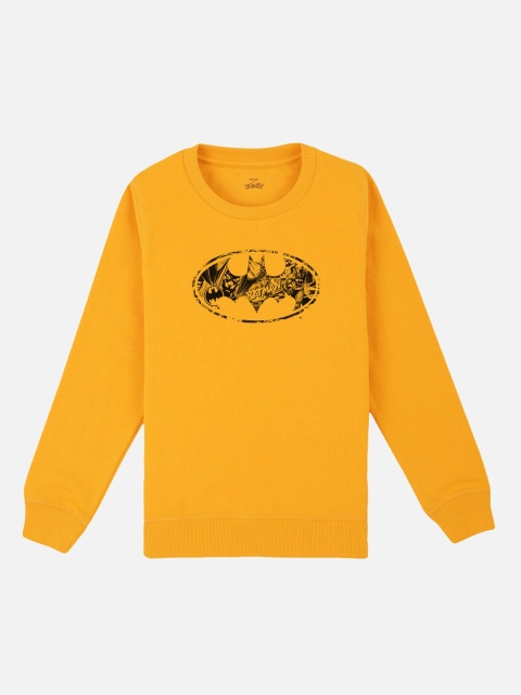 

Kids Ville Boys Yellow Batman Printed Sweatshirt