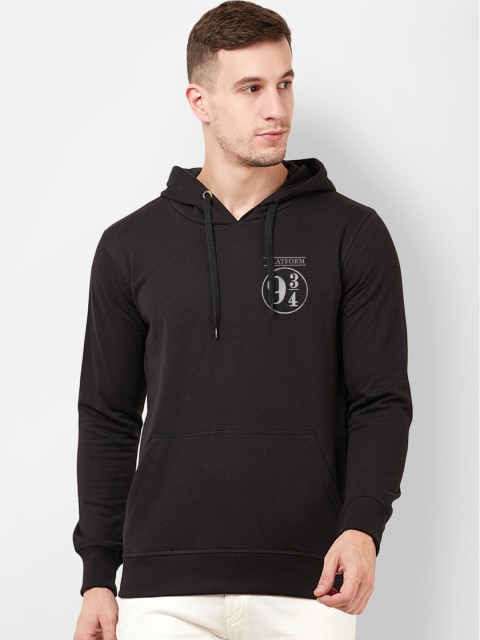 

Free Authority Men Black Harry Potter Printed Hooded Sweatshirt