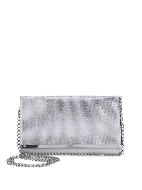 

ALDO Silver-Toned Solid Clutch