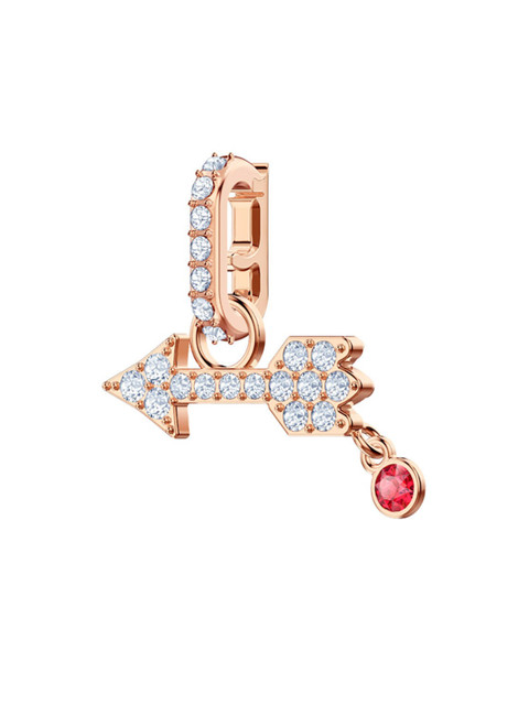 

SWAROVSKI White, Rose-gold Tone Plated Remix Collection Arrow Charm